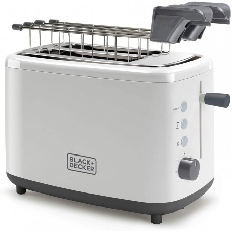 BlackDecker Tostapane con due griglie per toast automatica 820W tostiera B+D BXTOA