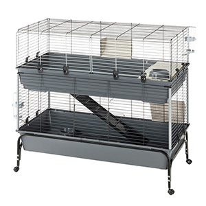 Ferplast Vital Rabbit Cage 120 - Black: 120 x 60 x 116cm (L x W x H)