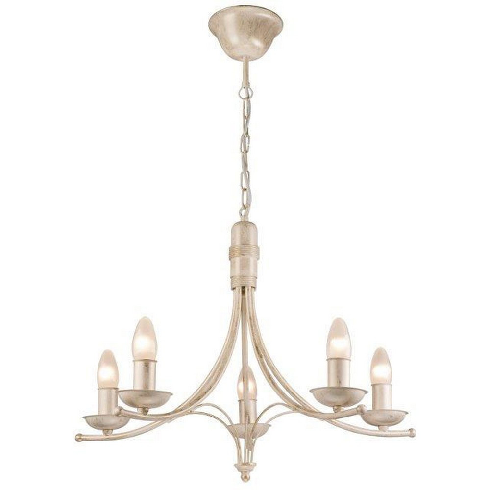 Netlighting Luca Traditional Chandeliers White, 5x E14