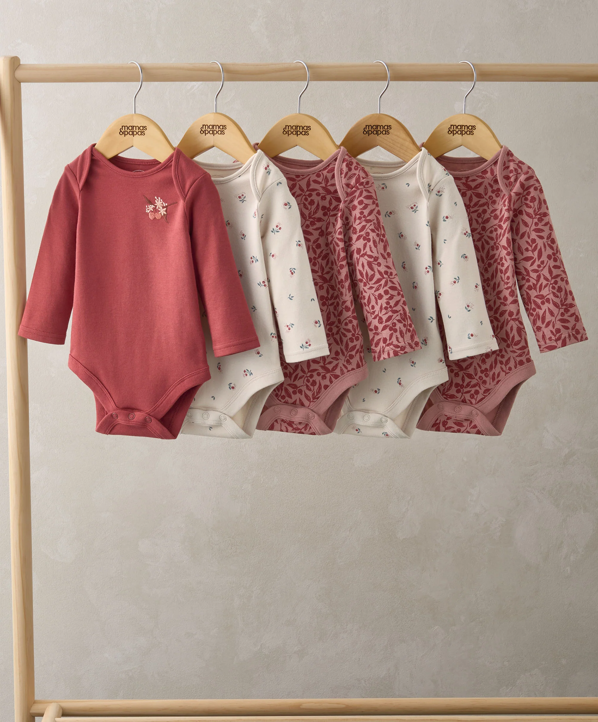Mamas & Papas Cherry Bodysuits (Set of 5)