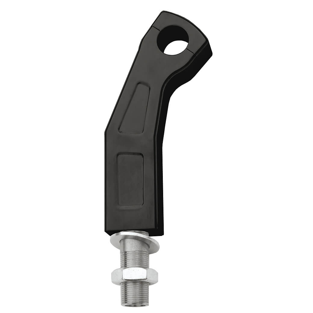 Ritz Alu-Riser curved Style, black, 120 mm, 1 inch, with internal cable guide, black