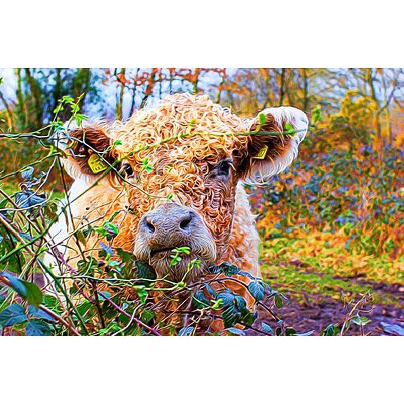 Fiyo Daimond Painting Wild Sheep 3D Diamond Painting Full Rhinestones Diamond Painting Embroidery 20X30CM