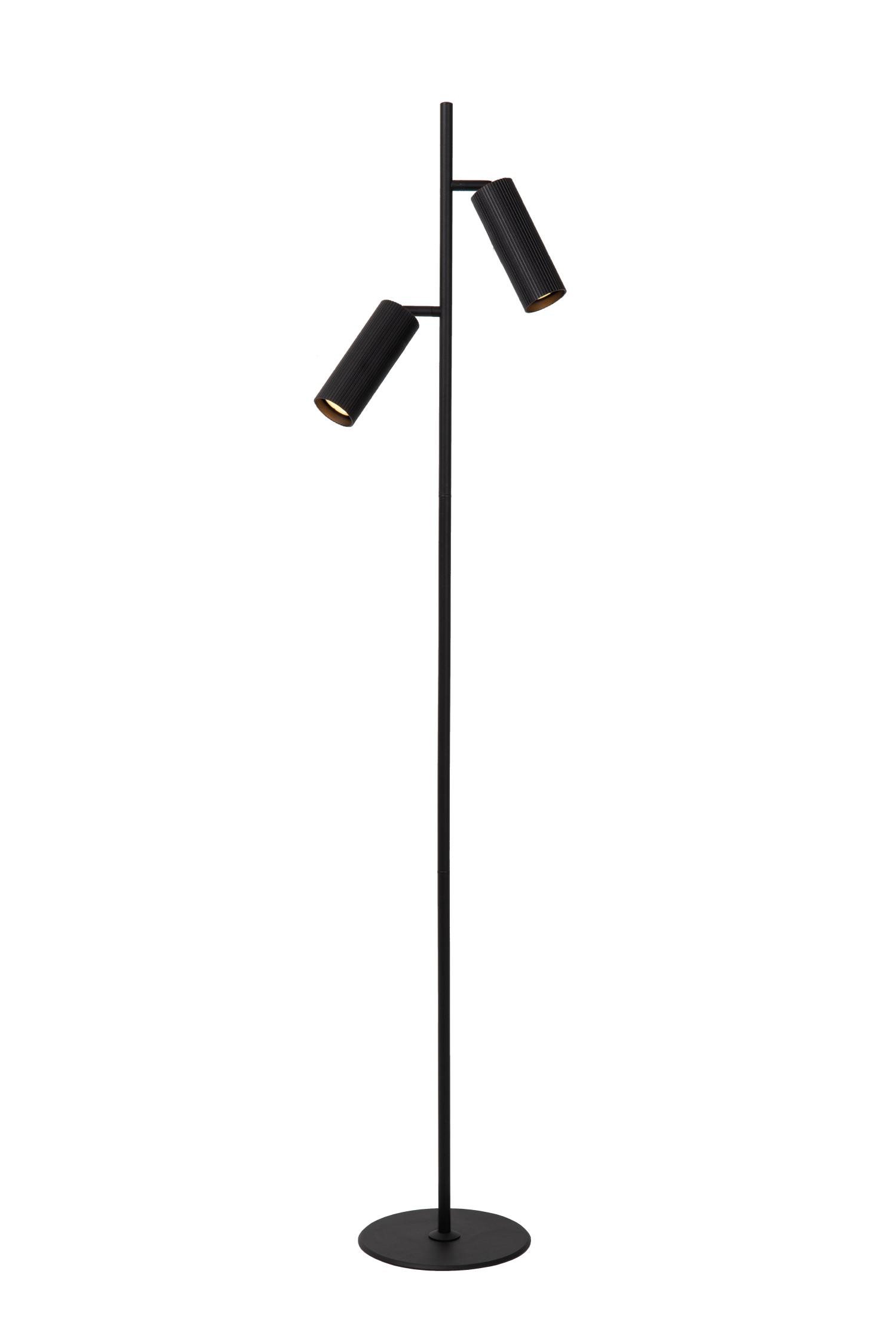 Lucide Lighting Clubs Modern Floor Lamp - 2xGU10 - Black