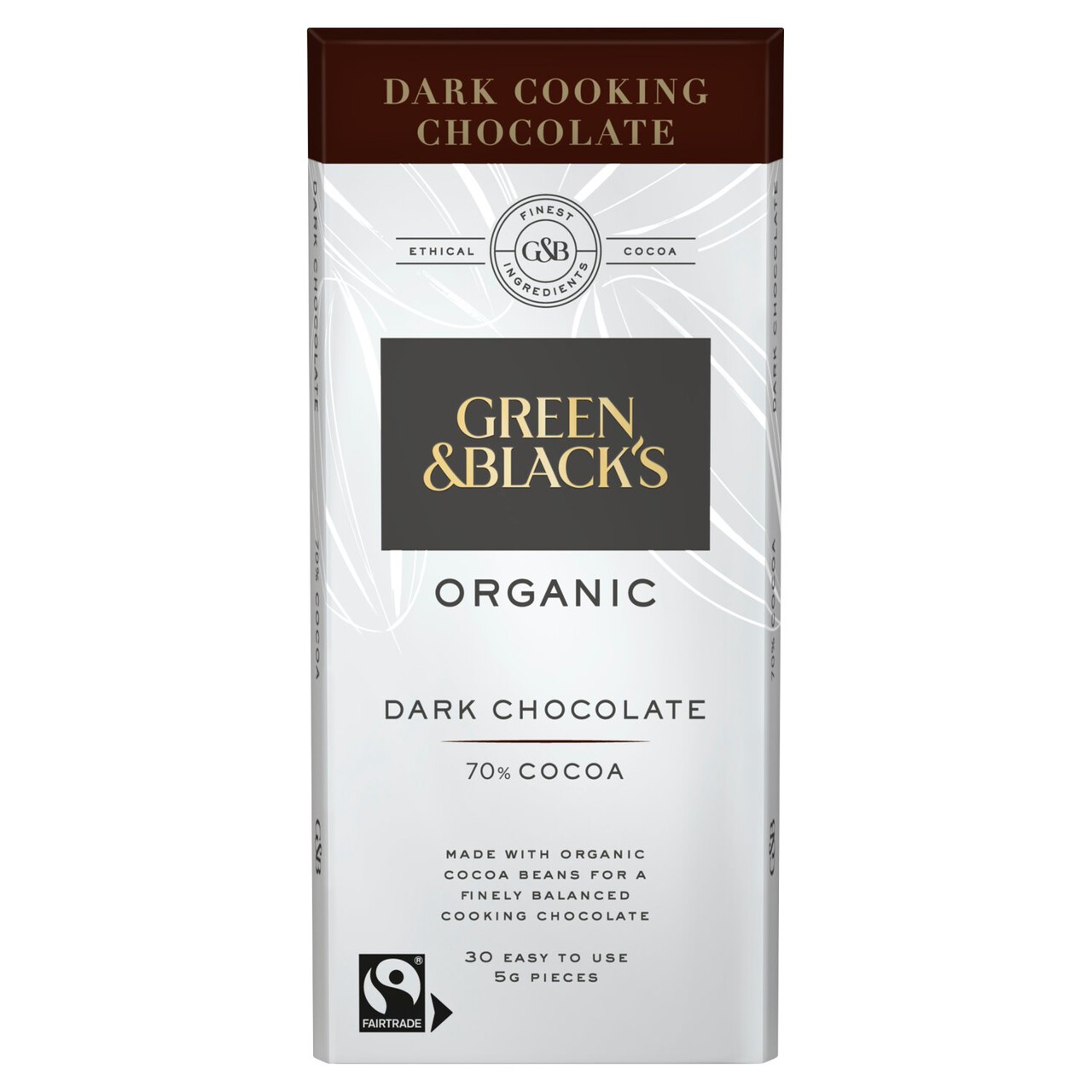 Green & Black&#39;S Green & Black's Organic Cooking Dark Chocolate Bar 150g