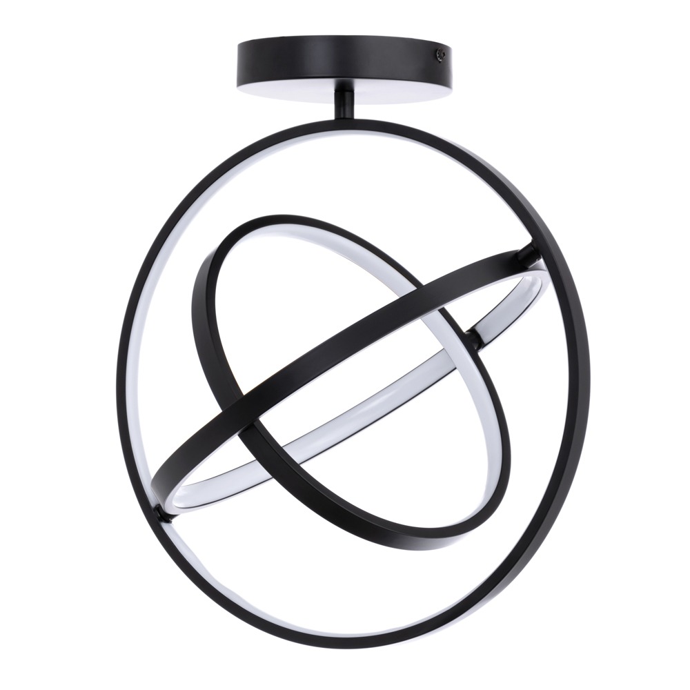 BHS Lighting Ingel Flush Ceiling Light|black