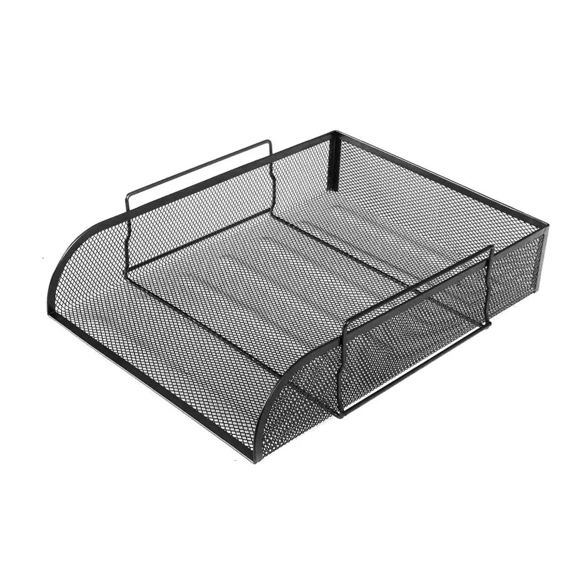 Osco Osco Mesh Stacking Letter Tray Portrait, Black | Desk Accessories > Desk Organisers & Storage > Letter Trays