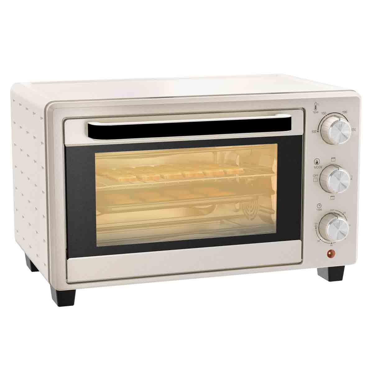 Mini Oven 21L Countertop Electric Toaster Oven with Adjustable Temp