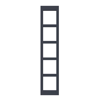 GoodHome Artemisia Matt Blue Wine Rack Fascia, (H)715mm (W)147mm