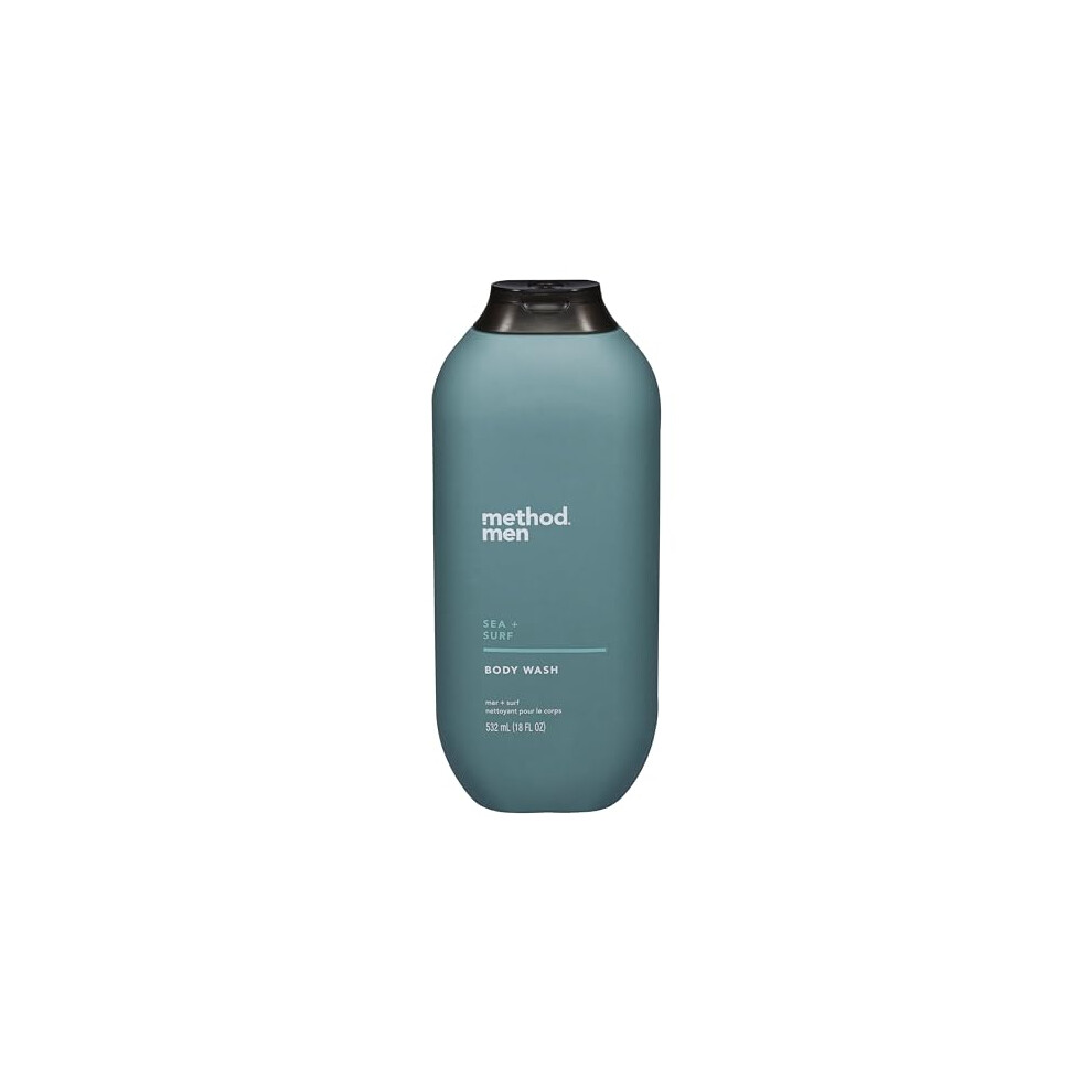 Method Men, Sea + Surf Body Wash, 18oz, 18 Fl Oz