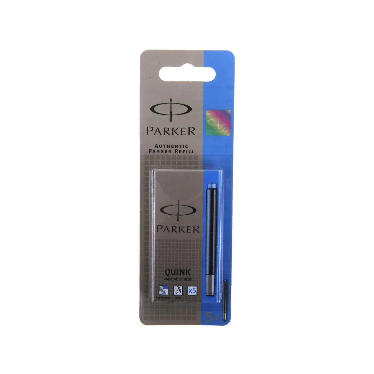 Parker Parker Ink Cartridge Washable Pack of 5, Blue | Pens > Refills & Accessories > Ballpen Refill