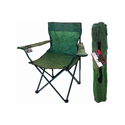 Redwood Canvas Chair With Arms - Green