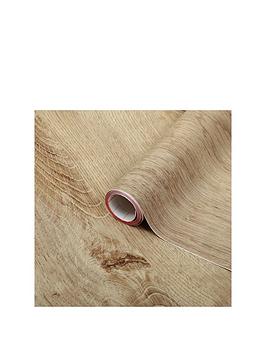 D-C-Fix Ribbeck Oak Wood Effect Self-Adhesive Vinyl Film - Brown