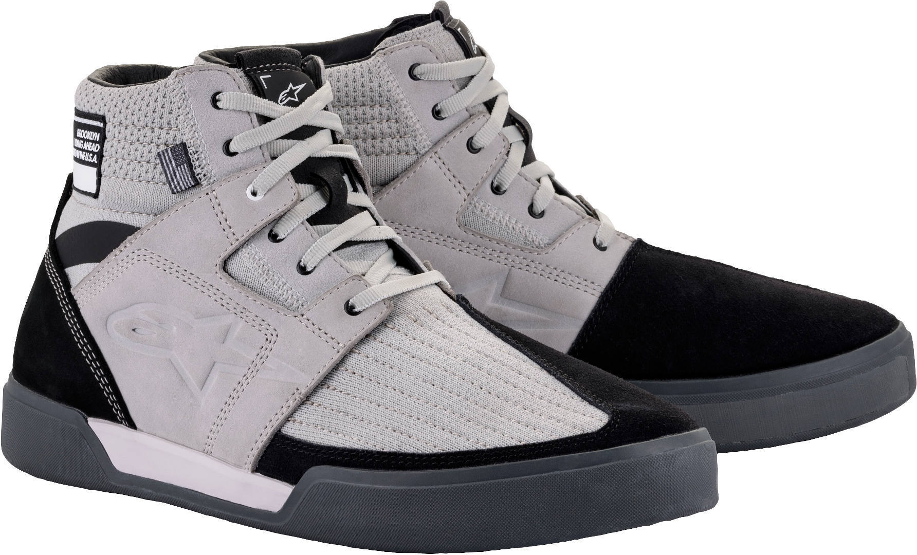 8253 Alpinestars Primer Moto Scarpe, nero-grigio, dimensione 38 39