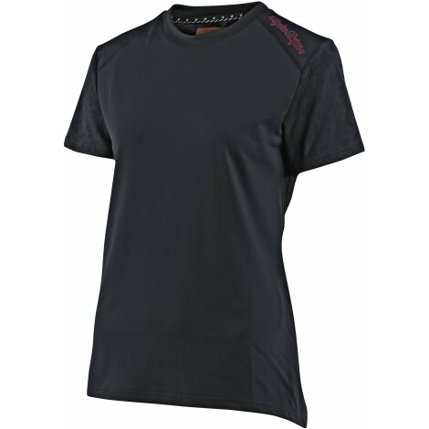 Troy Lee Designs Women's Lilium Jacquard Short Sleeve Jersey - Black / Large