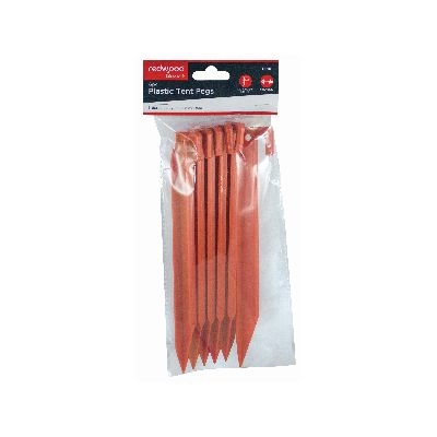 Redwood 6Pc Plastic Tent Pegs - 22Cm