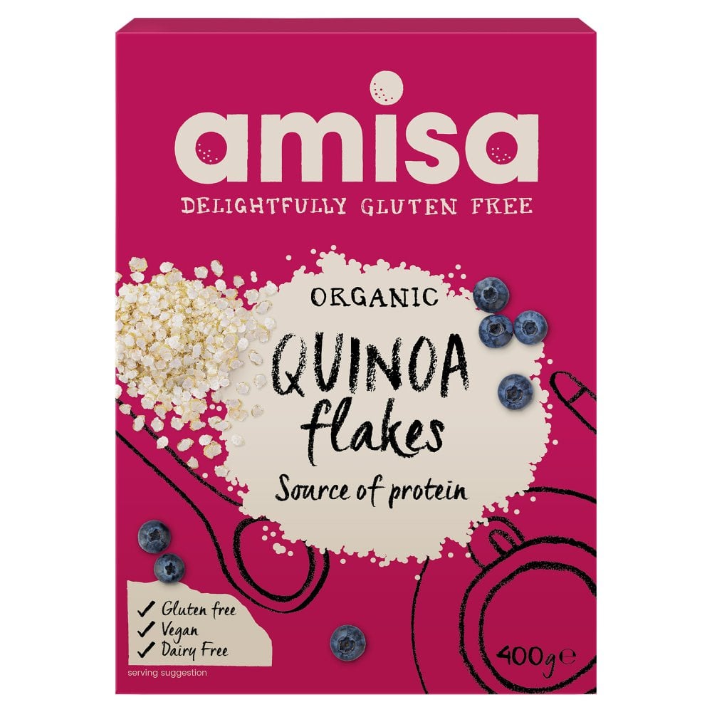 Amisa Organic Gluten Free Quinoa Flakes 400g