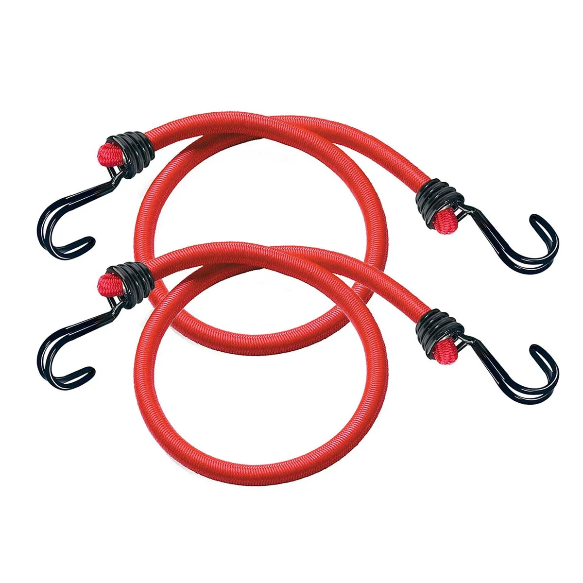 Masterlock Master Lock MLK3020E Twin Wire Bungee Cord 60cm Red 2 Piece