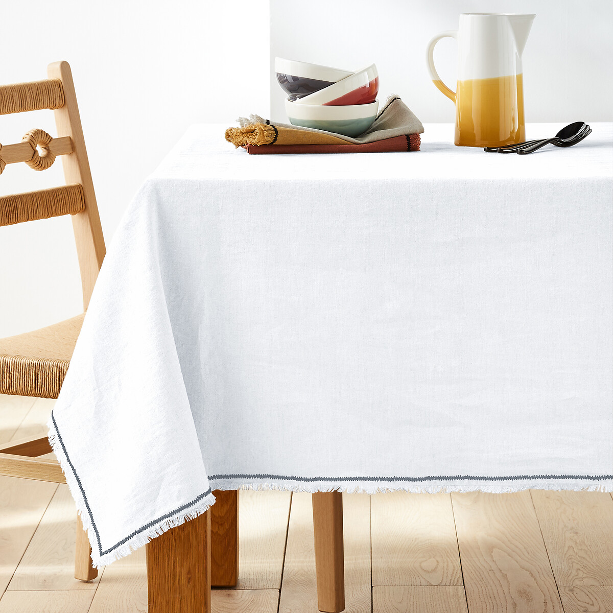 La Redoute Interieurs Menorca Linen Cotton Tablecloth by La Redoute