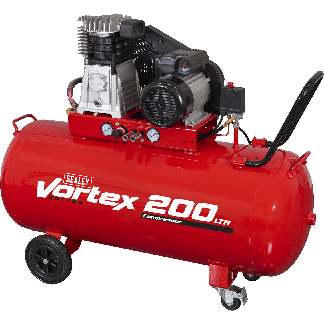 Sealey SAC1203B Compressor 200L Belt Drive 3hp with Cast Cylinders