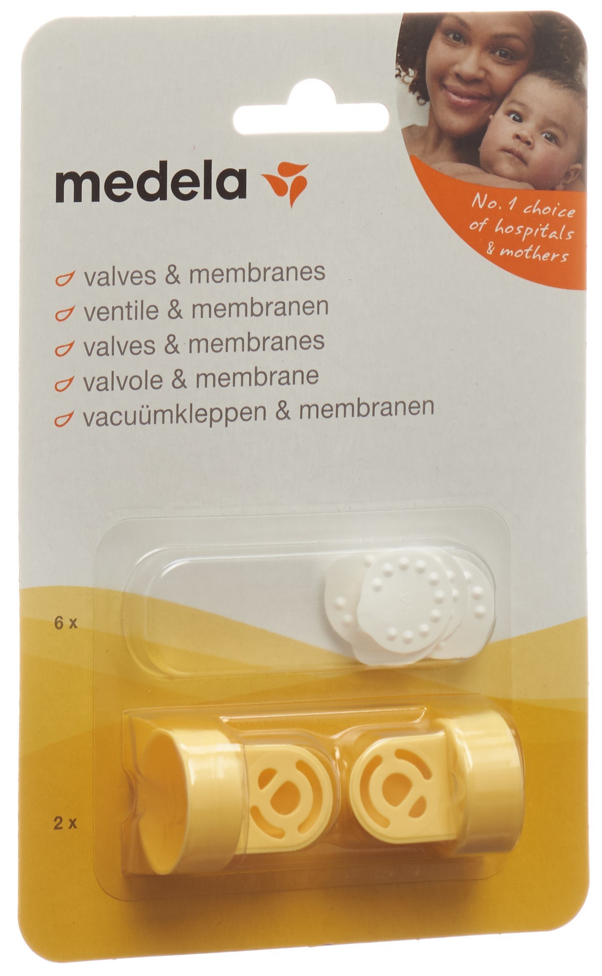 Medela Breast Pump Replacement Valve and Membranes, 2 Pack