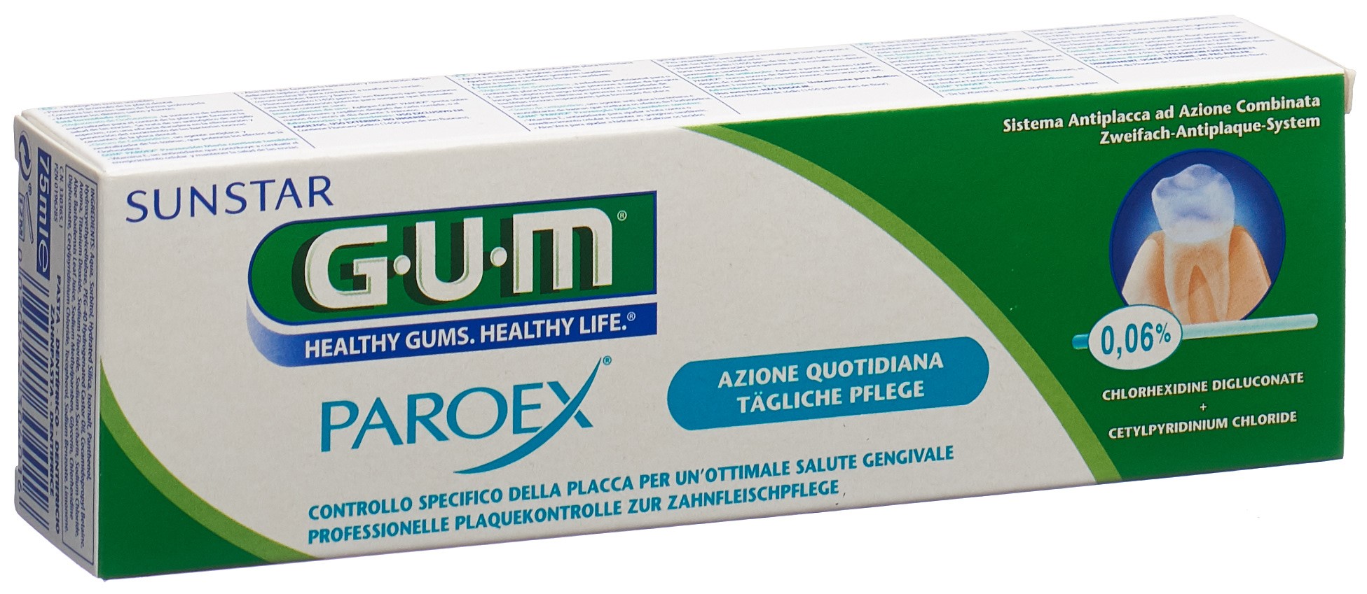 Sunstar G.U.M  Paroex Toothpaste To Treat Periodontitis 75 ml