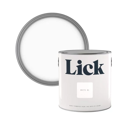 Lick White 01 Matt Emulsion Paint, 2.5L
