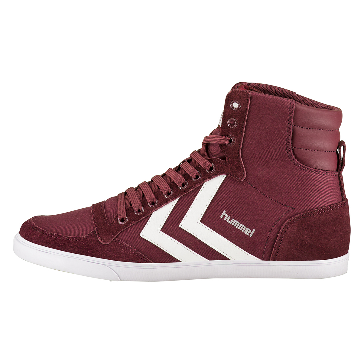 Hummel STADIL CANEVAS HIGH Women's Shoes (High-top Trainers) in Bordeaux