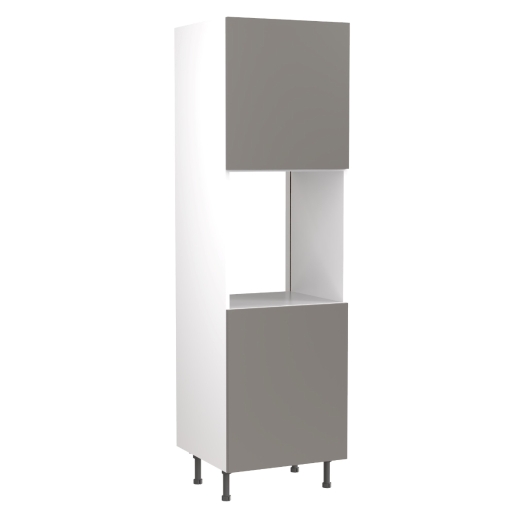 KitchenKIT Shaker 60cm Single Oven Unit - Matt Dust Grey