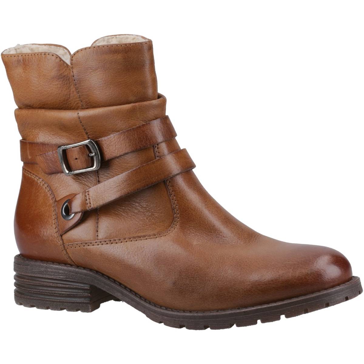  Piper Womens Ankle Boots Colour: Tan, Size: 5