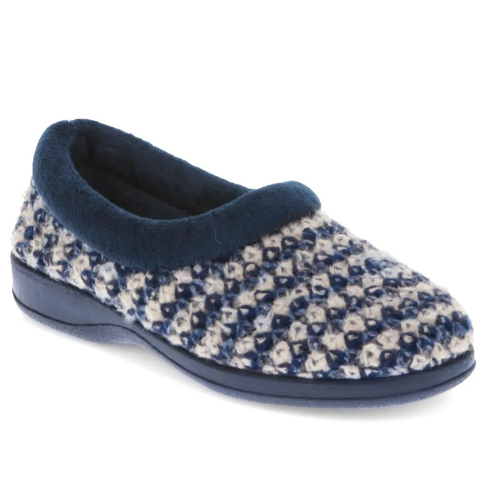 Pavers Heeled Velour Slippers - Anat40006 / 325 938