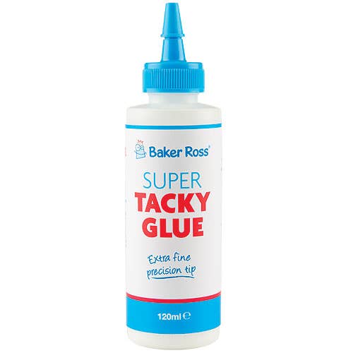 Baker Ross Craft Glue - 120ml bottle of tacky multi purpose glue with precision nozzle for intricate & detailed work. Ideal for kids & school craft activities.