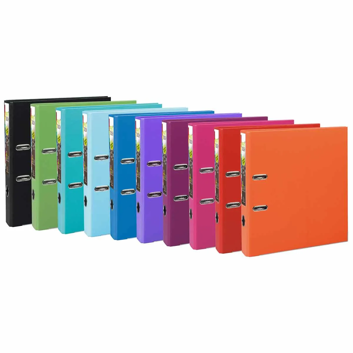 exacompta Classeur à levier Prem'Touch intérieur et extérieur en polypropylène - Dos 50mm - A4 maxi - Lot de 10