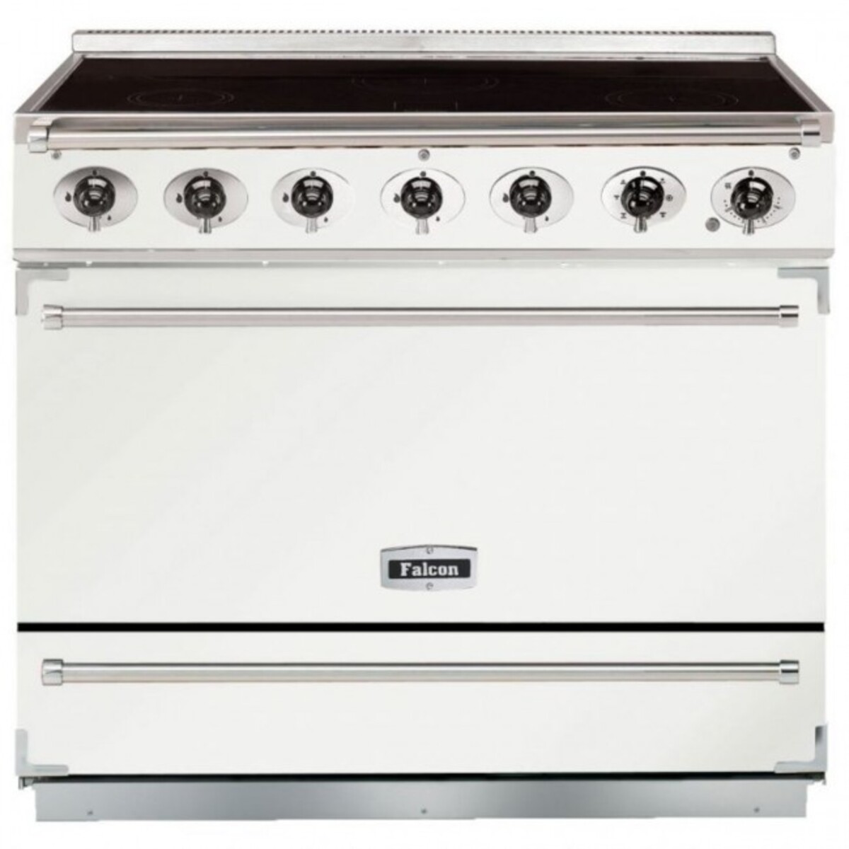 Falcon F900SEIWH/N-EU S 90cm Induction Range Cooker - White/Nickel