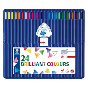 STAEDTLER Staedtler Ergosoft Colouring Pencils Pack of 24, Assorted | Colouring > Pencils > Pencils