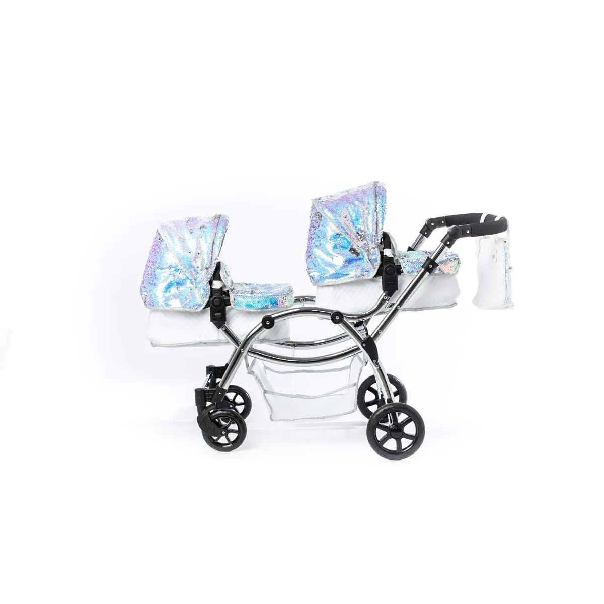Roma Polly Amy Childs Twin Dolls Pram - Mermaid