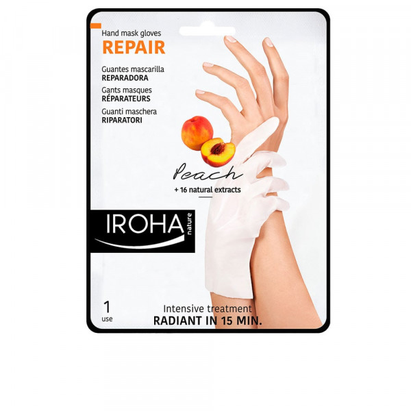 Iroha Skin care Body care Glove Mask 3 Applications Peach 1 Stk.