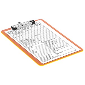 Maul 2340641 Clipboard Orange Transparent 226 X 318 X 15Mm Clipboards