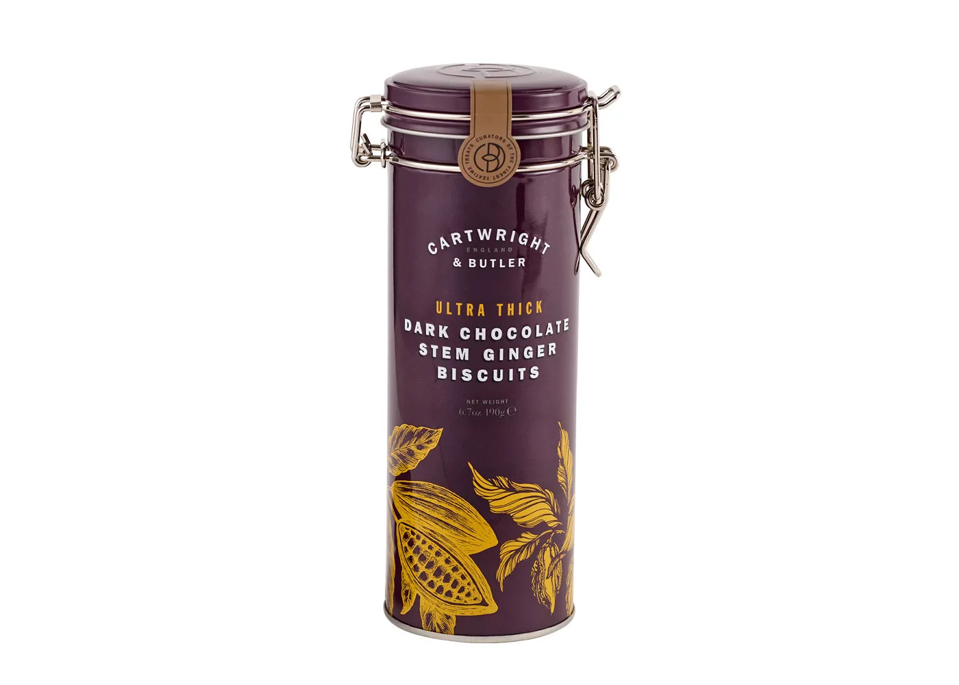 Cartwright & Butler Ultra Thick Dark Chocolate Ginger Biscuits Tin