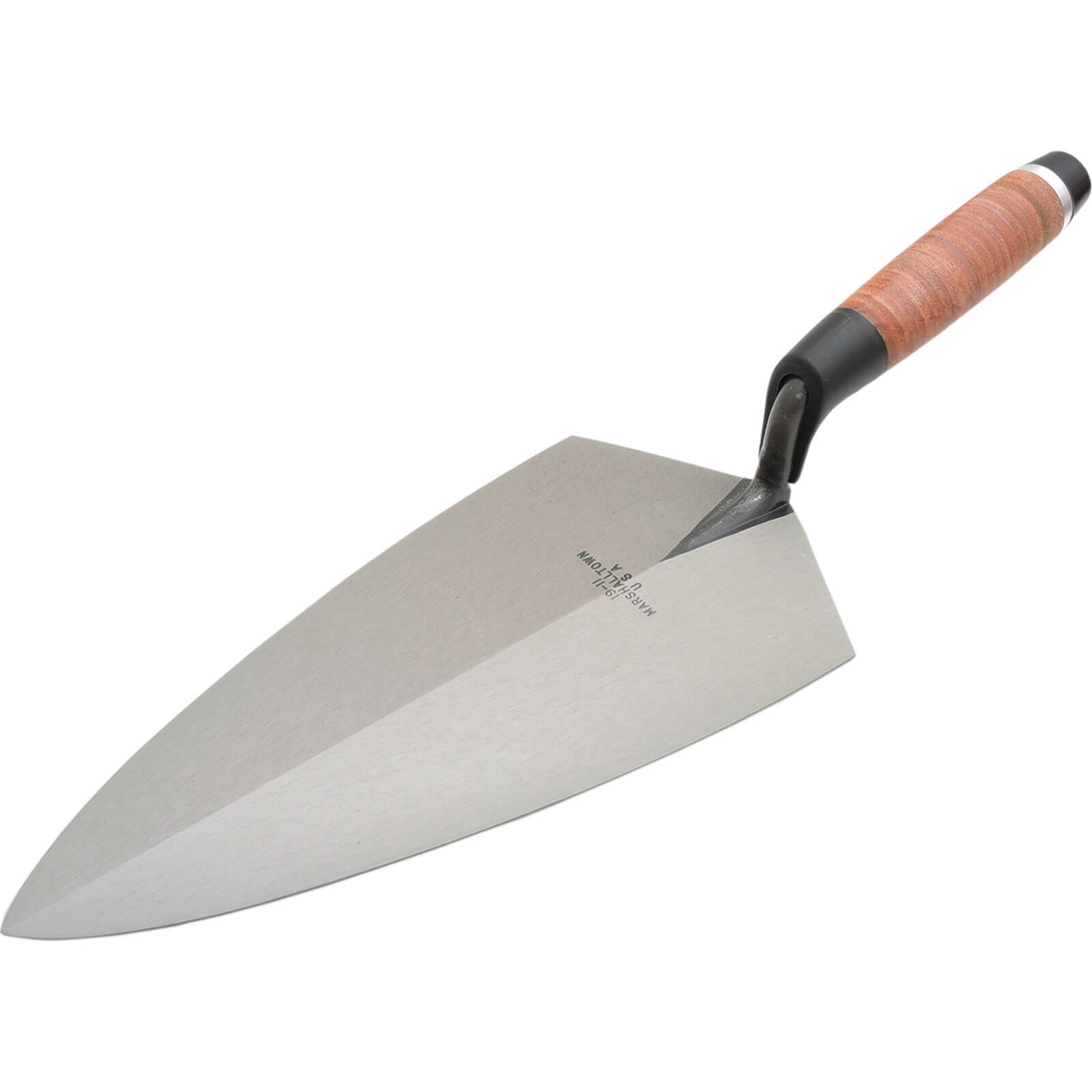 Marshalltown M/T19L12 19L Philadelphia Pattern Brick Trowel Leather Handle 12in