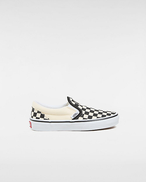 Vans Boys Black & Cream Classic Slip-on  Trainers, Size: 2