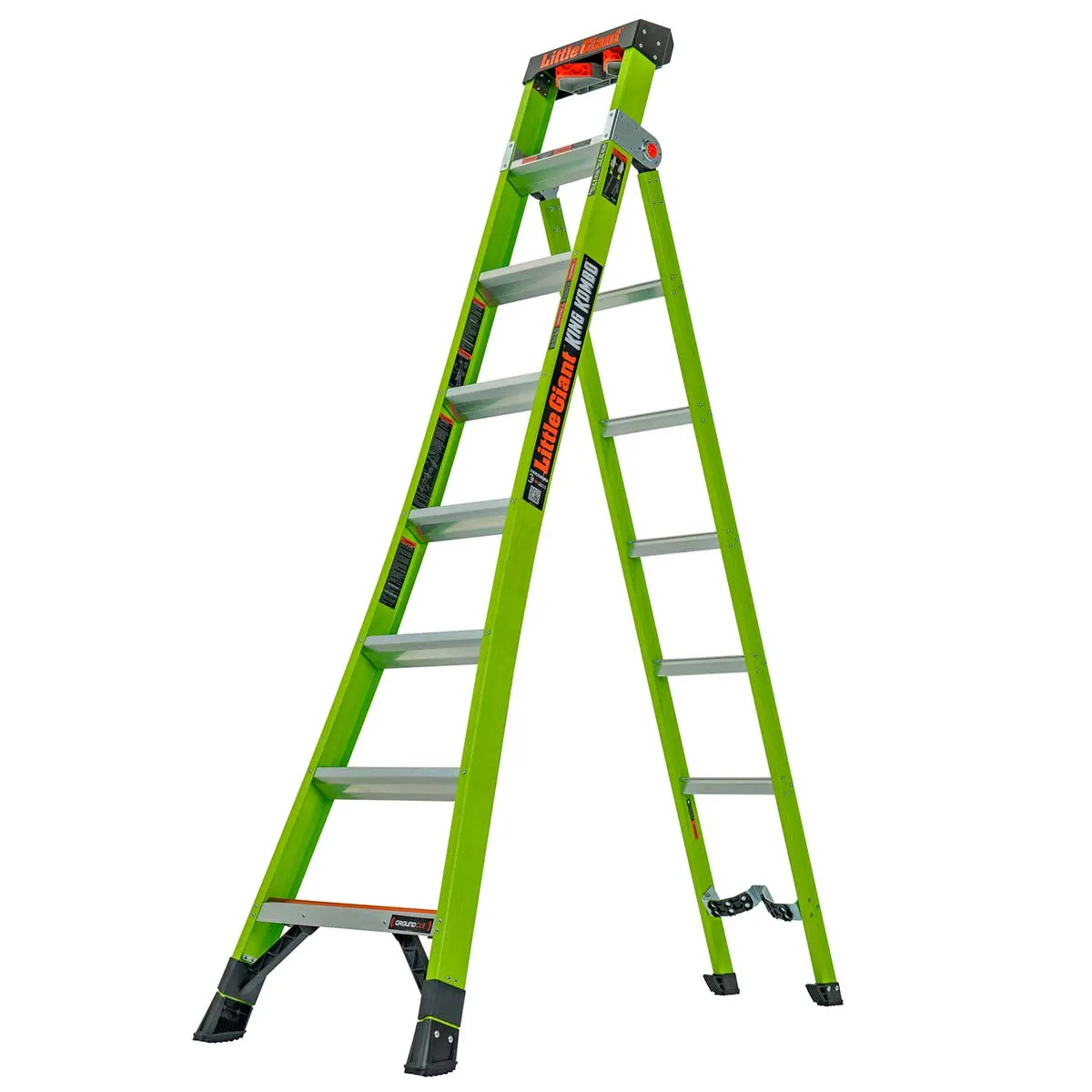 Little Giant 8 Tread King Kombo Fibreglass Industrial Step And Ladder