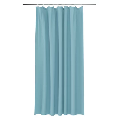 Kina Water Blue Plain Shower Curtain (W)180Cm