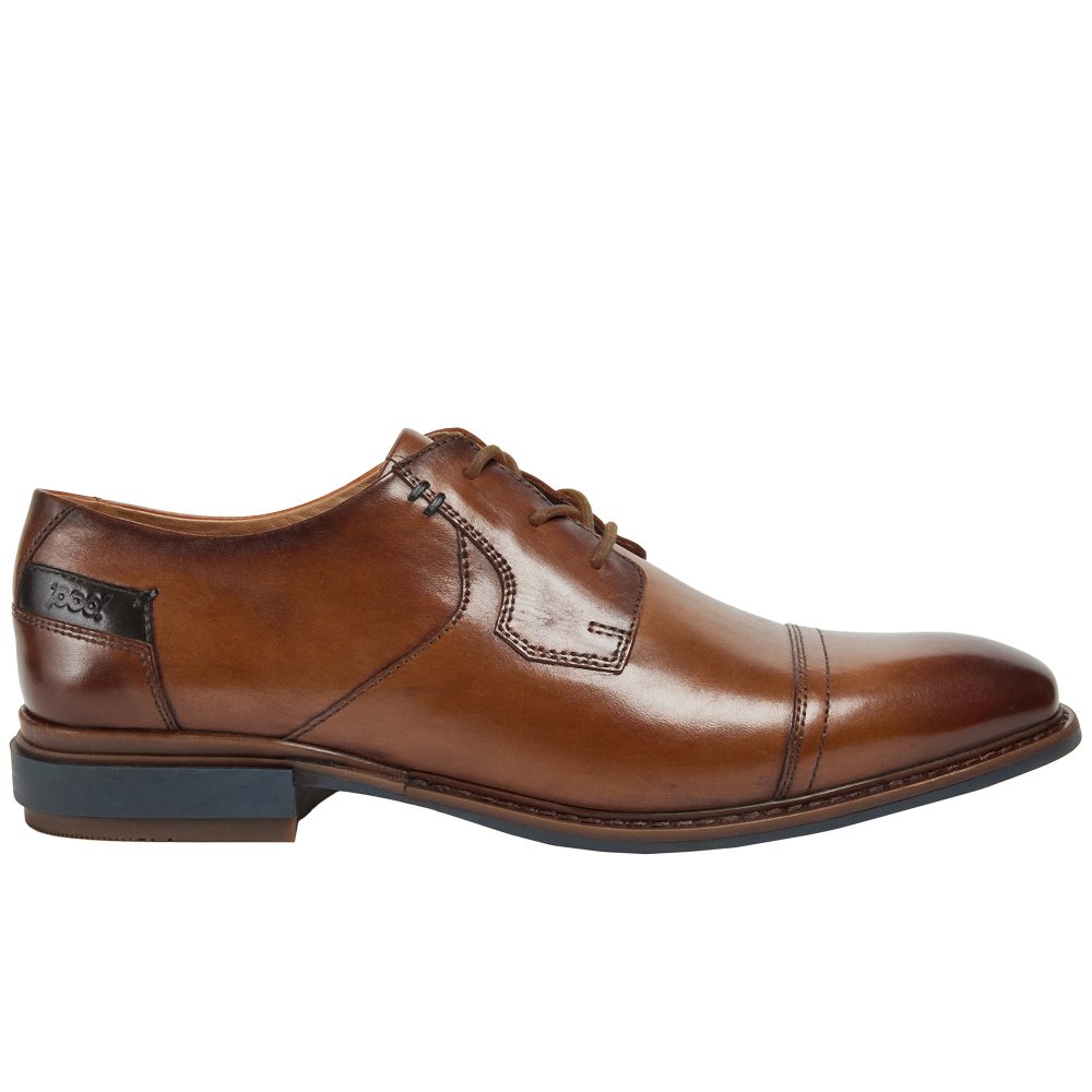 Pod Savage Mens Formal Shoes Colour: Cognac, Size: 6 / 40