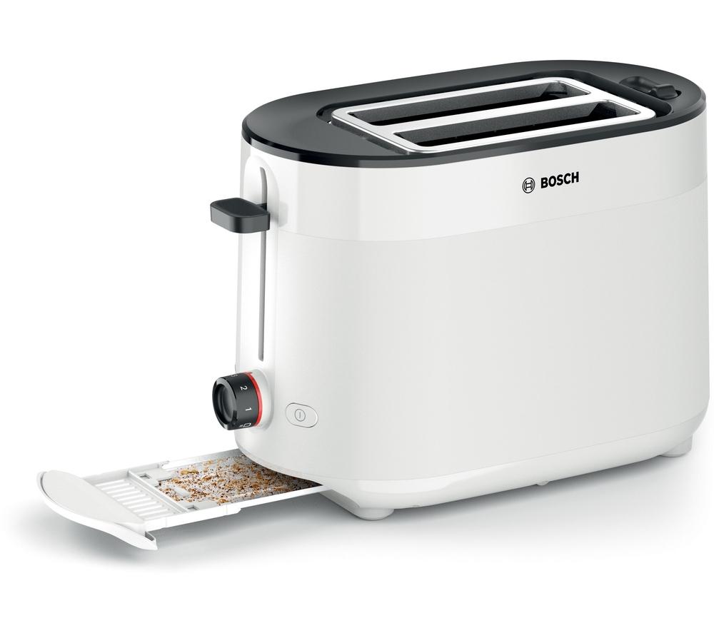 Bosch TAT2M121GB 2-Slice Toaster - White