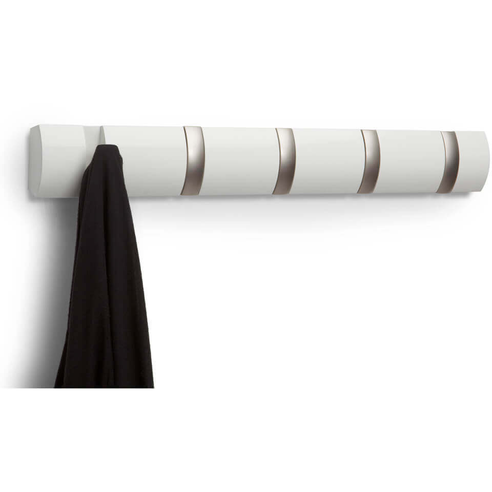 Umbra - Flip 5 Wall Hooks - White