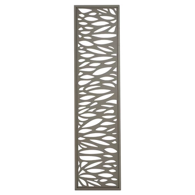 Klikstrom Neva Contemporary Taupe Metal 1/4 Fence Panel (W)0.44M (H)1.79M