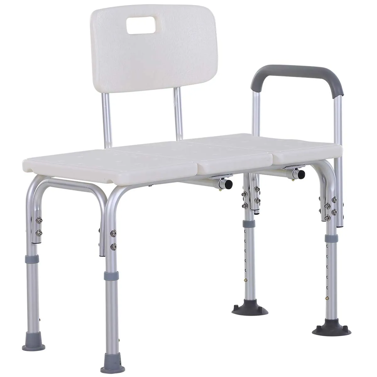 Homcom Non Slip Bath Transfer Bench for Elderly with Adjustable Height