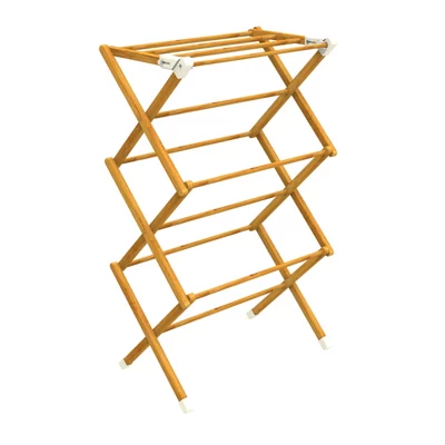 Betterdri Bamboo 3 Tier Foldable Laundry Airer, 0.55M