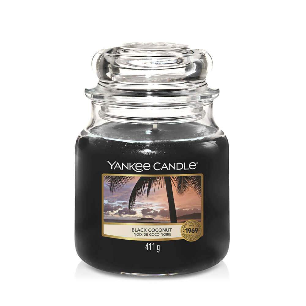 Yankee Candle Original Jar Candles Medium Black Coconut 411g
