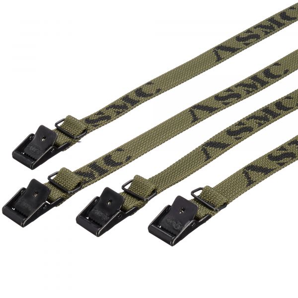 ASMC Sangles Arno 75 cm olive lot de 4 Olive